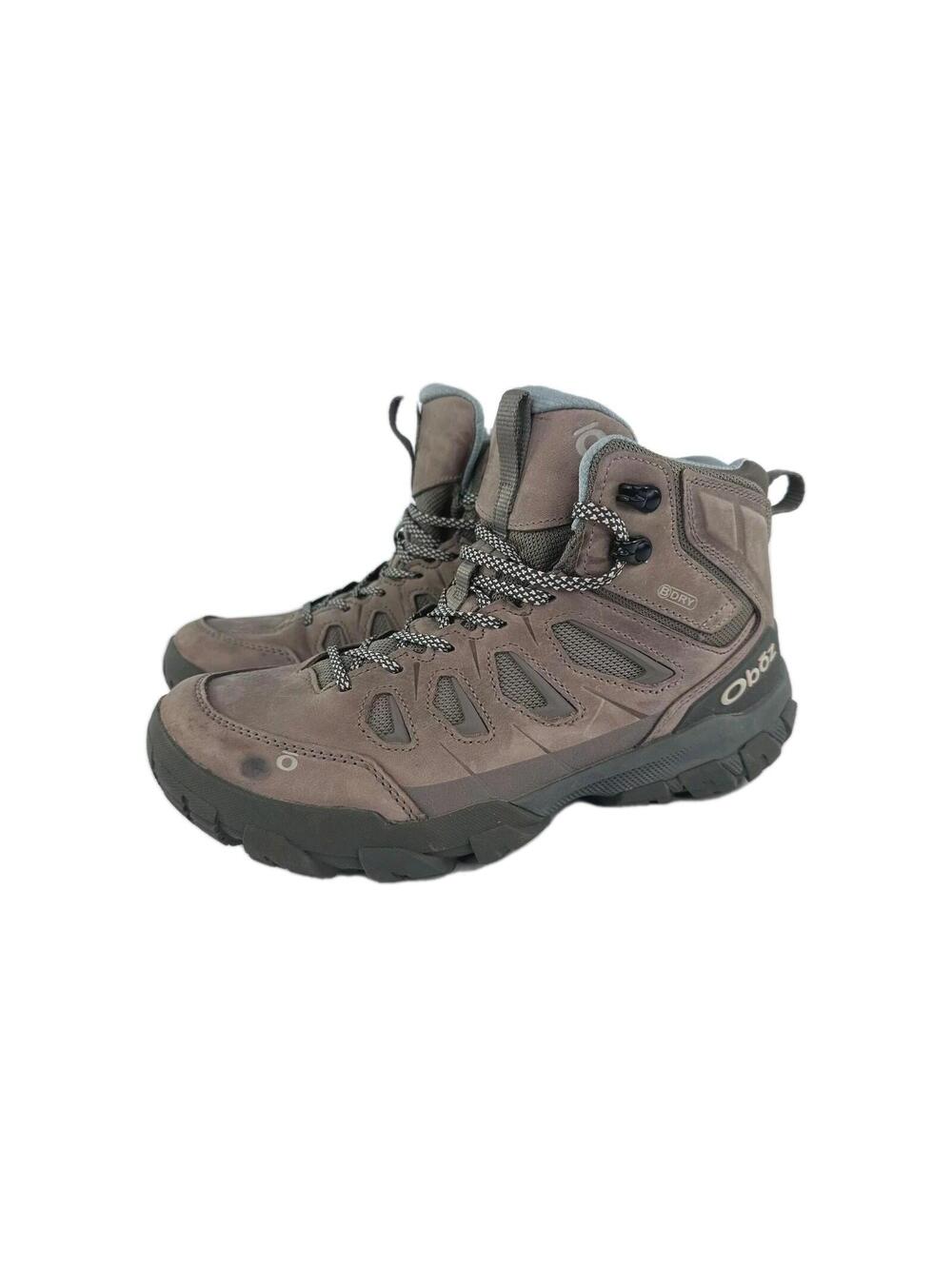 Oboz Sawtooth X Mid B-DRY hiking boots US 9 Womens Tan Nubuck Outdoor Boot